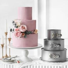 Patisse Okrogel pekač s snemljivim obročem Silver Top 22xh18,5 cm / ogljikovo jeklo, premaz