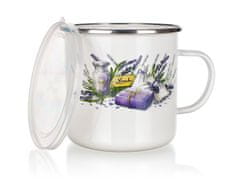 Banquet Emajliran vrč, premer 11cm 0,7l LAVENDER + plastični pokrov