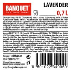 Banquet Emajliran vrč, premer 11cm 0,7l LAVENDER + plastični pokrov