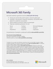 Microsoft 365 Family slovenska naročnina 1 leto za 6 uporabnikov
