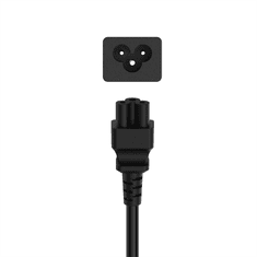 Hama Omrežni kabel, vtič z ozemljitvenim kontaktom - 3-pinska vtičnica (deteljica), 1,5 m, bl