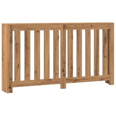 Vidaxl Pokrov za radiator hrast 149x20x82 cm inženirski les