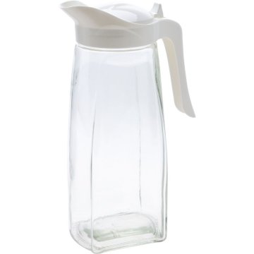 Stekleni čajnik za čaj in vodo 1,5 l bela KO-024001980bila