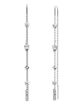 Guess Dolgi uhani s kristali Wonderlights JUBE04412JWRHT/U