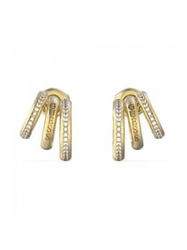 Guess Originalni pozlačeni uhani Crazy Earrings JUBE03302JWYGT/U