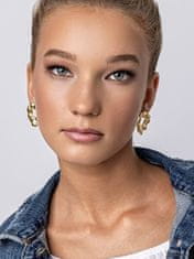 Marc Malone Dizajnerski pozlačeni uhani Haisley Gold Earrings MCE24014G