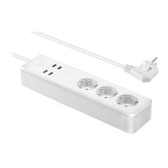 Moye MOYE VOLTAIC SMART POWER STRIP 3 EU PLUGS + 4 USB PLUGS 3680W 16A PAMETNA RAZDELILNA LETEV
