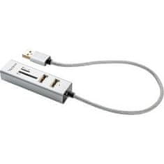 Yenkee YHC 101SR USB COMBO HUB + bralnik