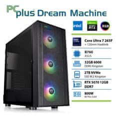 PCplus Dream Machine Ultra 7 265F 32GB 2TB SSD RTX 5070 12GB gaming namizni računalnik