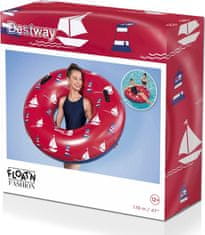 Bestway Napihljiv obroč z ročaji 119cm rdeč