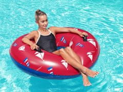Bestway Napihljiv obroč z ročaji 119cm rdeč