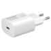 ColorWay Polnilec USB / 1x USB-C/ 25W/ Bela