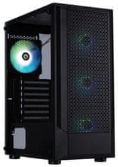 BitFenix ohišje C50 Negro / ATX / 4x 120mm ventilator FRGB / 2xUSB 2.0 / USB 3.0 / kaljeno steklo / črno
