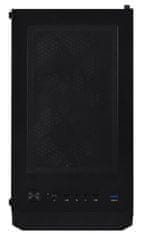 BitFenix ohišje C60 Negro / ATX / 4x 120mm ARGB ventilator + krmilnik / 2xUSB 2.0 / USB 3.0 / kaljeno steklo / črno