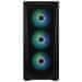 BitFenix ohišje C60 Negro / ATX / 4x 120mm ARGB ventilator + krmilnik / 2xUSB 2.0 / USB 3.0 / kaljeno steklo / črno