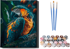 Norimpex Slikanje po številkah: Papiga, platno na okvirju 40x50 cm