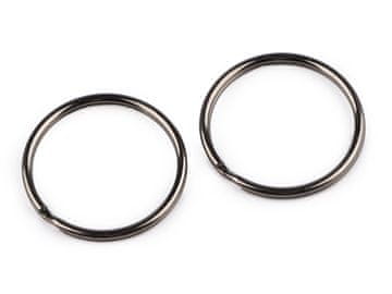 Obesek za ključe Ø35 mm - črn nikelj (10 kosov)