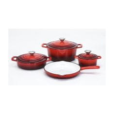 CS Solingen Set posod CS-067489 litinová Xanten 7 ks red