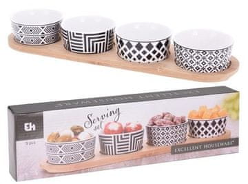 EXCELLENT Servirne sklede Odlične servirne sklede KO-278000220 s kompletom 5 pladnjev