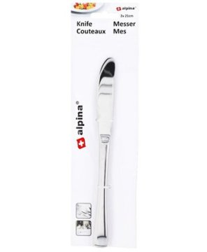 Alpina Alpina ED-222451 Set 2 jedilnih nožev iz nerjavečega jekla 21 cm