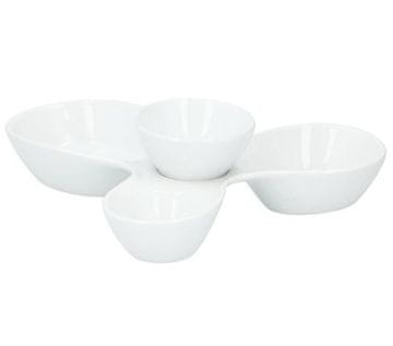 Alpina Alpina ED-218490 Servirni pladenj za prigrizke in skleda za pomak