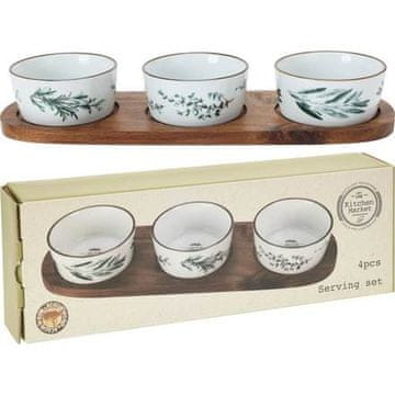 EXCELLENT Komplet skled KO-210000920 s pladnjem, 4 kosi