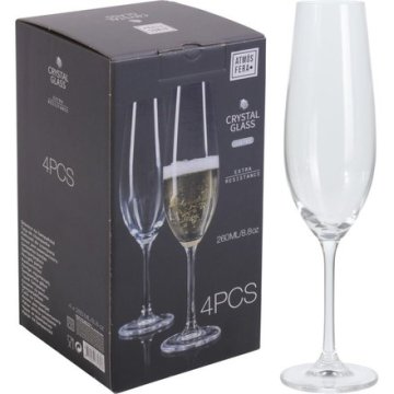 EXCELLENT Odlično KO-SR4000040 za šampanjec CRYSTAL 4 kom