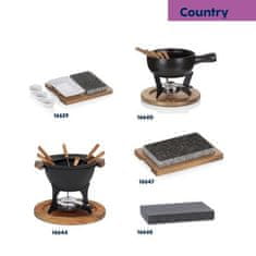 Kela Kela KL-16629 vroč kamen XL Country akacijev les temno siva 29,0x23,0x4,5cm