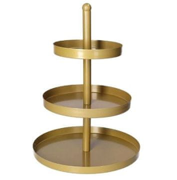 Ostatní Kaj še HT-24500465 tristopenjska mizica iz nerjavečega jekla 35 cm zlata
