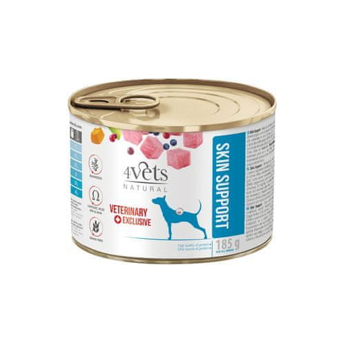 4VETS Natural Veterinary Exclusive SKIN SUPPORT 185 g