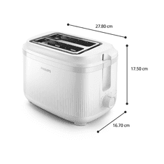 Philips HD2511/00 Series 3000 opekač kruha, bel