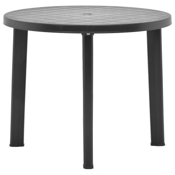 Vidaxl Vrtna miza 89 cm plastika