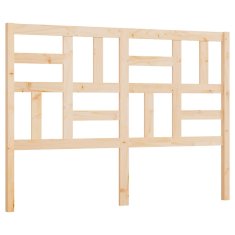 Vidaxl Posteljno vzglavje 156x4x104 cm trdna borovina