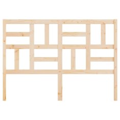 Vidaxl Posteljno vzglavje 156x4x104 cm trdna borovina