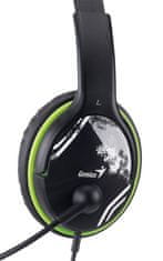Genius slušalke HS-400A, 2x 3,5 vtič, redukcija na en vtič