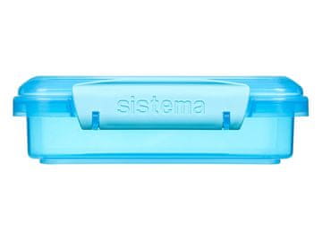 Sistema škatla za sendviče s hrenovkami za kosilo 450 ml, modra