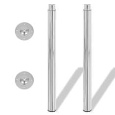 Vidaxl 2 Teleskopski Nogi za Mizo Krom 710 mm - 1100 mm
