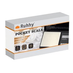 Ruhhy Precizna žepna tehtnica s porkovčkom, 500g/0,1g, LCD, 2xAAA