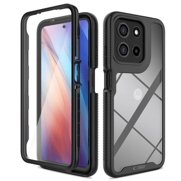 Tech-protect Defense ovitek za Motorola Moto G15 / G15 Power / G05 / E15, črna