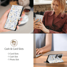 Tech-protect Wallet knjižni ovitek za Samsung Galaxy A36 5G, spring flowers