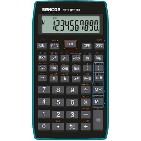SENCOR Šolski kalkulator SEC 105 BU