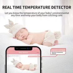 Immax NEO LITE SMART varnostni otroški monitor, otroški monitor, Wi-Fi 2,4GHz, 4MP, modri, TUYA