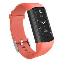 MXM Pametna zapestnica z zaslonom AMOLED MF12-ECG - rdeča