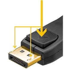 Goobay DisplayPort 2.0/2.1 (M/M) 1m 8K 80Gbit/s kabel