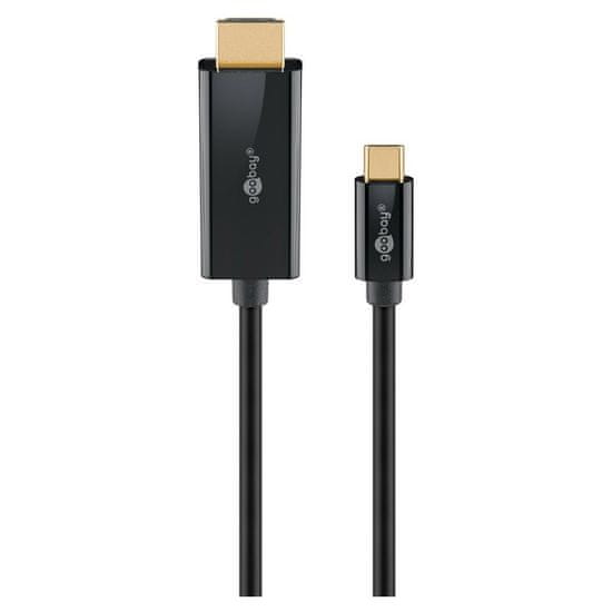 Goobay USB-C (M) na HDMI (M) 4K 60Hz 18 Gbit/s 3m črn kabel