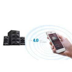 Fenda Fenda F&amp;D A180X 2.1, bluetooth, radio, USB, SD kartica, daljinski upravljalnik - črna