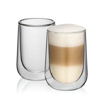 Kela Steklo KL-12405 Latte macchiato glasses FONTANA set of 2 pcs 250 ml