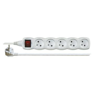 Emos Podaljšek 1513 Extension cable with switch 5 sockets 3m, white