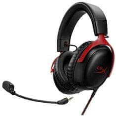 HyperX HyperX Cloud III - črno/rdeča
