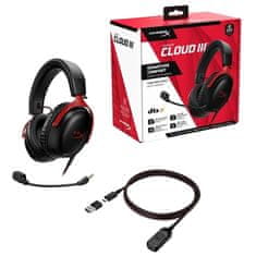 HyperX HyperX Cloud III - črno/rdeča